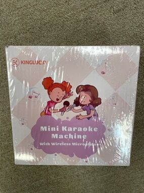 Lucky Brand Pink and Purple Mini Karaoke Machine